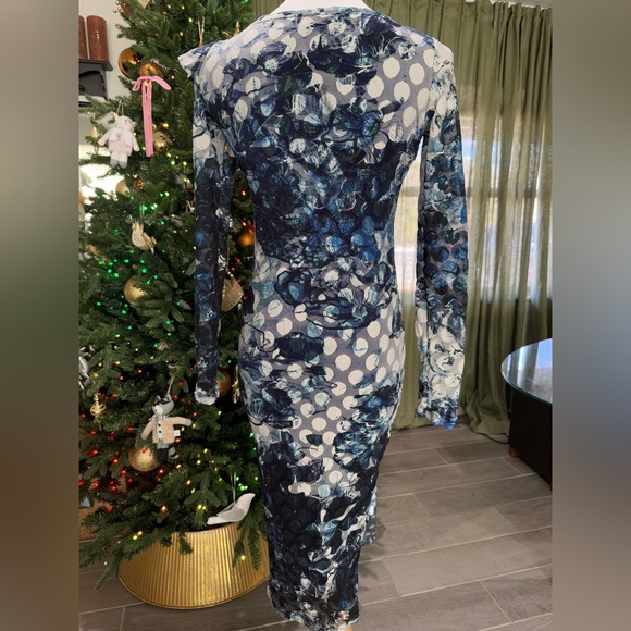 Fuzzi By Jean Paul Gaultier Abstract Dot Ruffle Dress XS - Picture 5 of 10